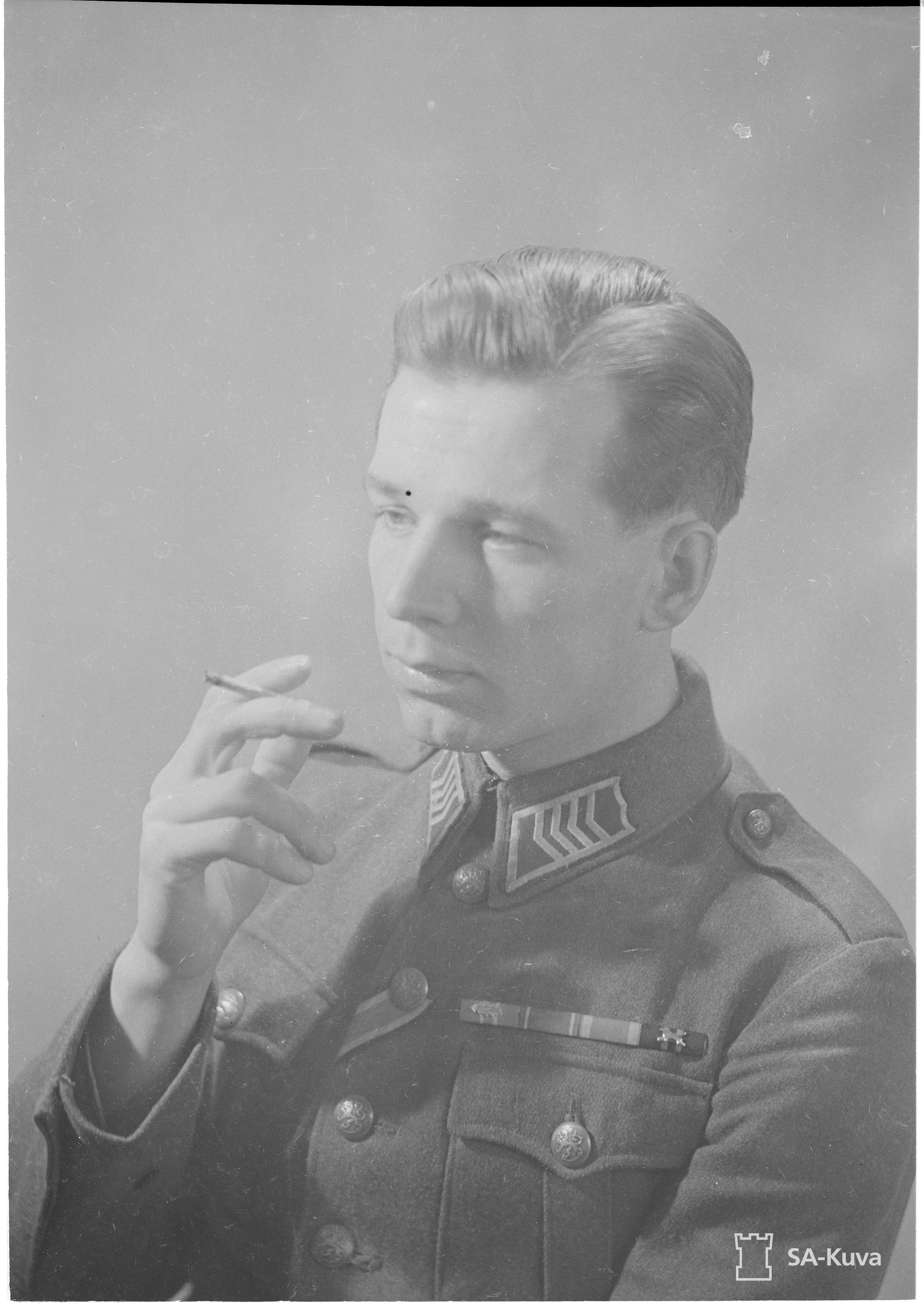 Ylikersantti Mikko Pöllä. SA-Kuva.